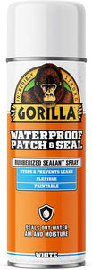 Gorilla Waterproof Patch & Seal Spray, White, 14 Ounces