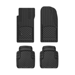 WeatherTech Trim-To-Fit Black Thermoplastic Elastomer Auto Floor Mats 4 pk