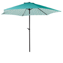 Load image into Gallery viewer, Living Accents 9 ft. Tiltable Teal Market Umbrella