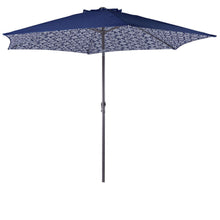 Load image into Gallery viewer, Living Accents 9 ft. Tiltable Navy Blue Market Umbrella