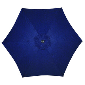 Living Accents 9 ft. Tiltable Navy Blue Market Umbrella