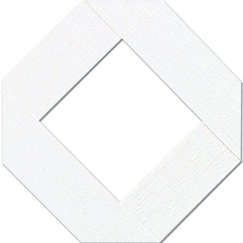 Grid Axcents 48 in. W X 8 ft. L White Plastic Lattice Panel