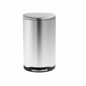 Honey-Can-Do International Honey-Can-Do 1.3 gal. Silver Stainless Steel Step-On Trash Can