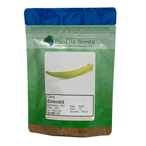 Pandia Okra Emerald Seeds 100gr