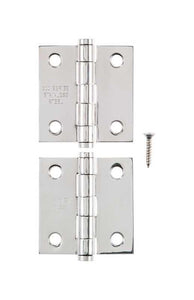 Ace 1.1 in. W x 2 in. L Stainless Steel Narrow Hinge 2 pk