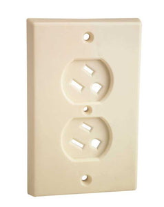 Prime-Line Ivory Plastic Swivel Outlet Cover 1 pk