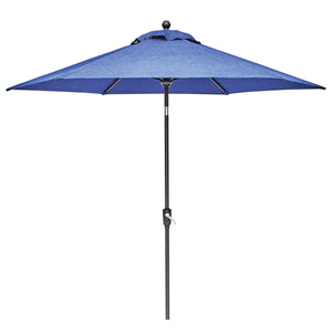 Living Accents Waterville 9 ft. Tiltable Navy Market Umbrella