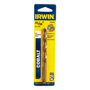 Irwin 11/32 in. X 4-3/4 in. L Cobalt Steel Drill Bit 1 pc