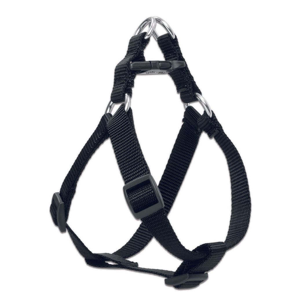 Lupine Pet Basic Solids Black Black Nylon Dog Harness