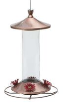 Load image into Gallery viewer, Perky-Pet Hummingbird 12 oz Copper/Glass Nectar Feeder 4 ports