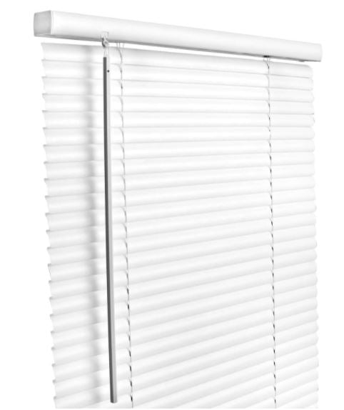 Living Accents Vinyl 1 in. Blinds 43 in. W X 64 in. H White Cordless