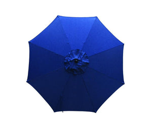 Living Accents Waterville 9 ft. Tiltable Navy Market Umbrella