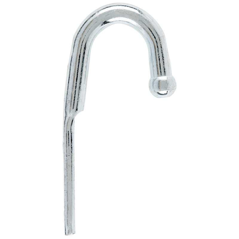 Hampton Small Zinc-Plated Silver Steel 3.125 in. L Rope Binding Hook 325 lb. 1 pk