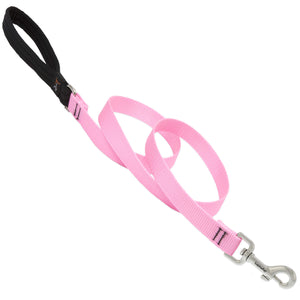 Lupine Pet Basic Solids Pink Pink Nylon Dog Leash