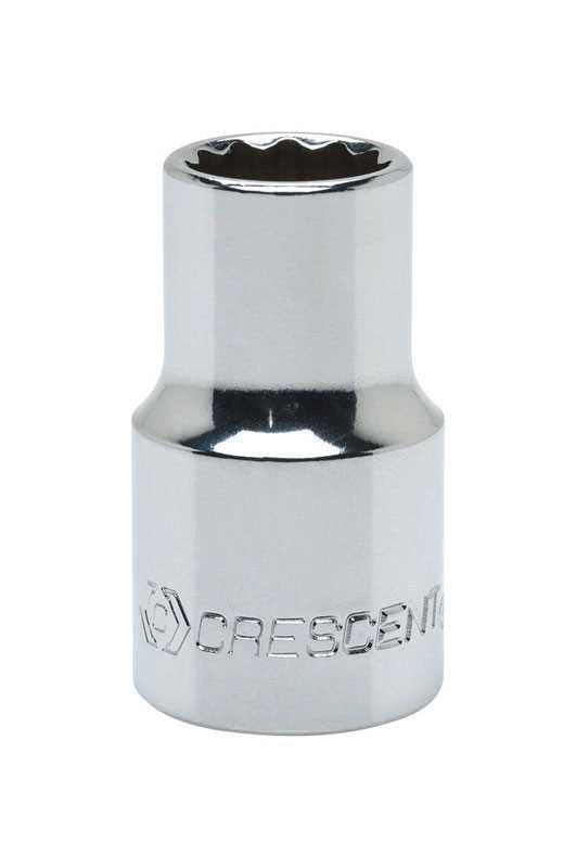 Crescent 19 mm x 1/2 in. drive Metric 12 Point Standard Socket 1 pc.