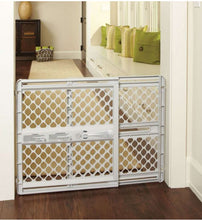 Load image into Gallery viewer, North States Gray 26 in. H X 26-42 in. W Plastic Child Safety Gate