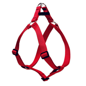 Lupine Pet Basic Solids Red Red Nylon Dog Harness 15-21" RED