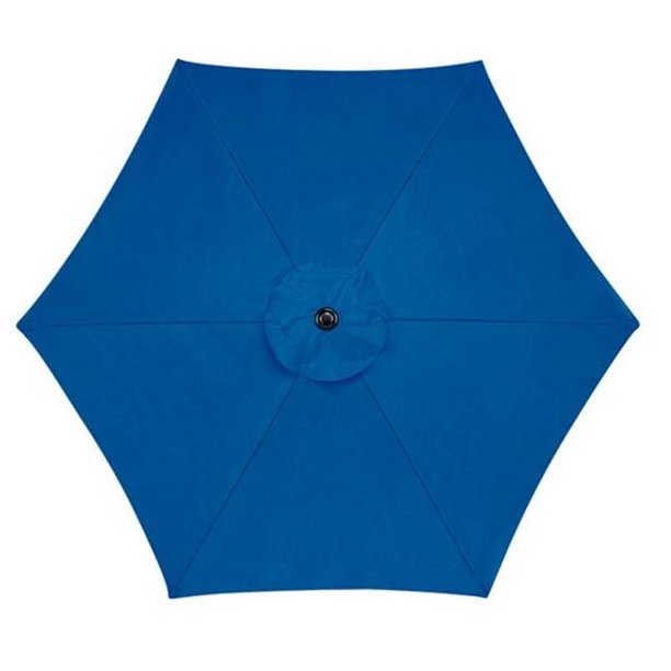 Living Accents 9 ft. Tiltable Royal Blue MARKET Patio Umbrella