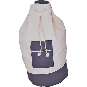 Simple Spaces Washable Laundry Bag With Strap, 15 In L X 29 In D, Cotton/Nylon