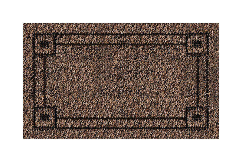 GrassWorx 30 in. L X 18 in. W Brown Indoor and Outdoor Polyethylene Nonslip Door Mat