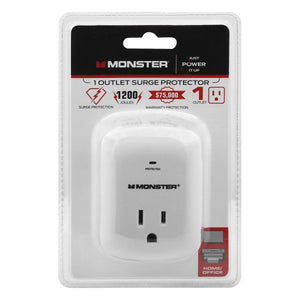 Monster Surge Protection Outlet Wall Tap 1 Outlet