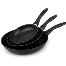 SET OF 3 ALUMINUM FRY  PAN 7-9-11''