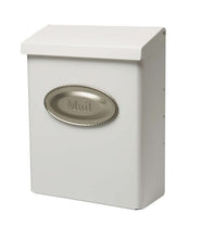 Load image into Gallery viewer, Contemporary Galvanized Steel Wall Mount White Mailbox