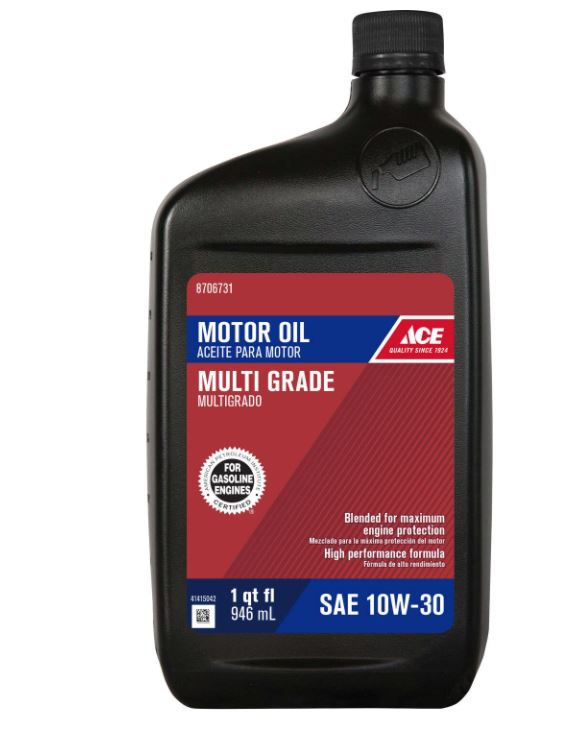 Ace 10W-30 4-Cycle Multi Grade Motor Oil 1 qt – Hi-Pro Ace Supercentre