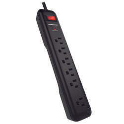 Monster 4 ft.  6 outlets Power Strip w/Surge Protection Black