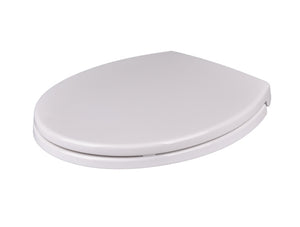 TOILET SEAT ROUND WHITE  PVC