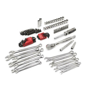 Crescent Assorted Sizes x 3/8 in. drive Metric and SAE 6 and 12 Point Mechanic's Tool Set 128 p
