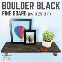 Load image into Gallery viewer, Black Boulder Shelf Kit 1 pk 24 in.