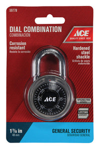 Ace Stainless Steel Combination Padlock