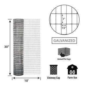 IronRidge 30 in. W 10 ft. Steel Welded Wire Fence
