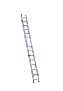 Werner 28 ft. H Aluminum Telescoping Extension Ladder Type II 225 lb. capacity